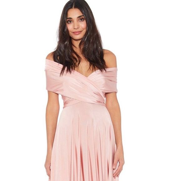 Twobirds Classic Ballgown in Blush - Picture 2 of 14